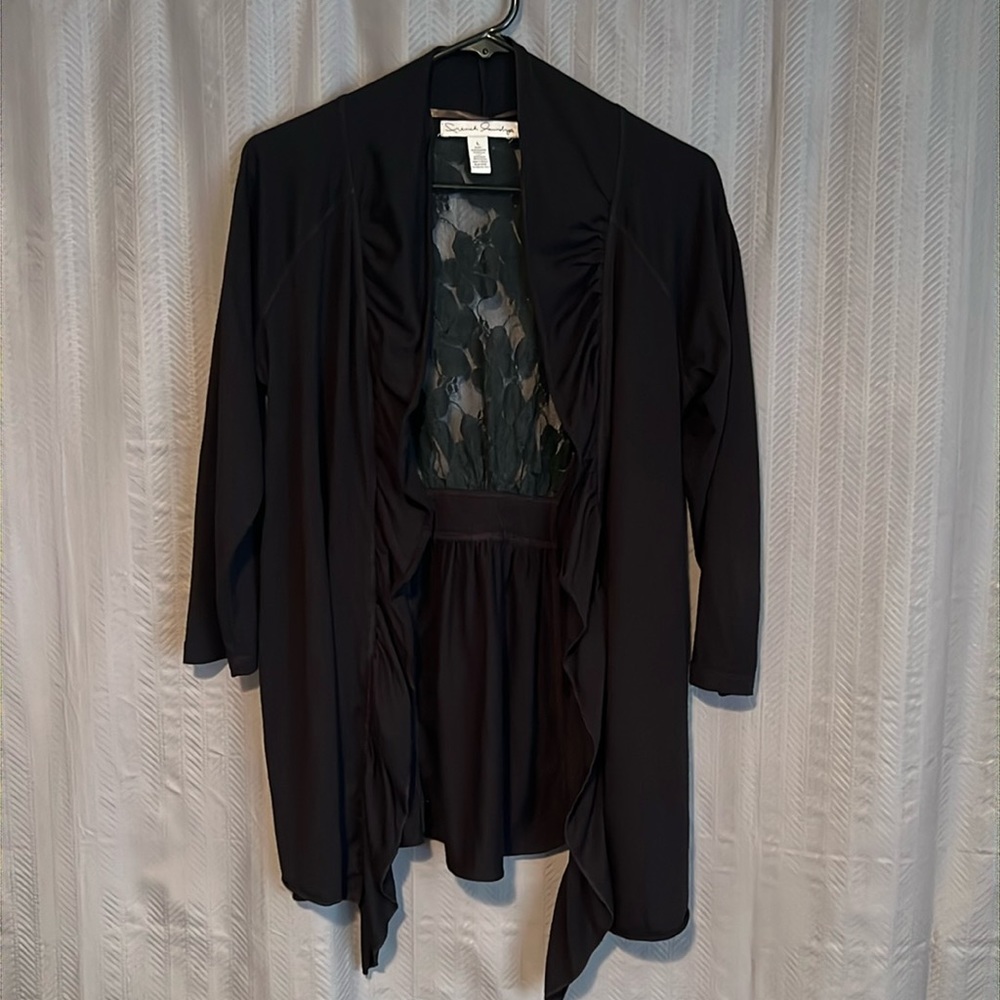 French Laundry Floral Lace Sweater